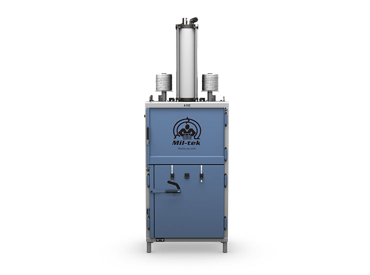 Presse à balles pneumatique pour carton A102